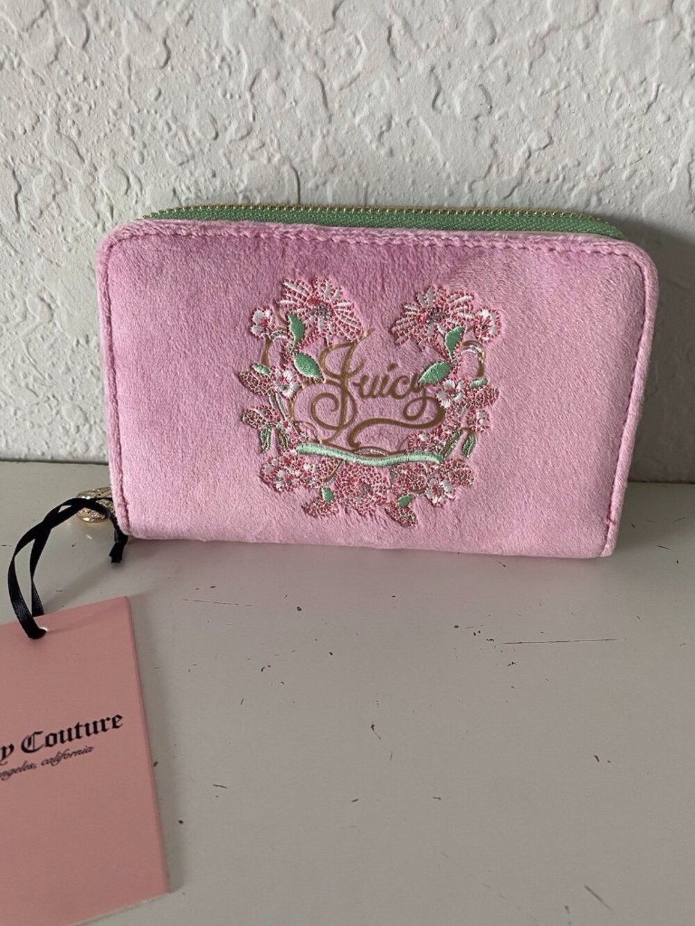 Juicy Couture Juicy In Bloom Multi Compartment Bifold Cherry‎ Blossom Wallet NEW